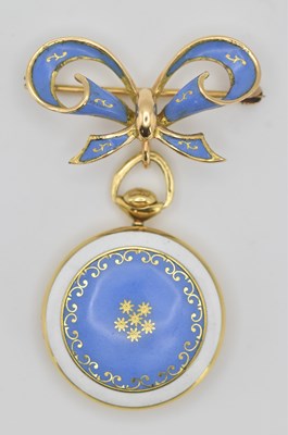 Lot 1422 - PRATO & CO OF VALENZA; an 18ct yellow gold and...
