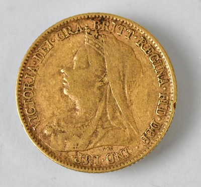Lot 626 - A Victorian half sovereign, 1896.