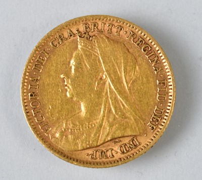 Lot 627 - A Victorian half sovereign, 1899.