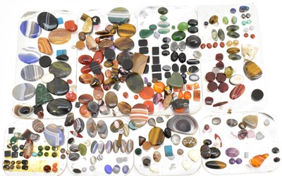 Lot 1160 - A large quantity of various polished agate...