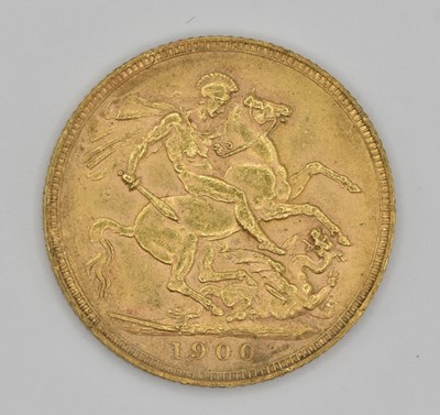 Lot 1537 - A Victoria full sovereign, 1900, old head.