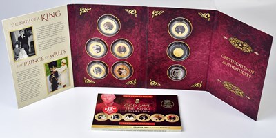 Lot 634 - A King Charles III commemorative coin set,...