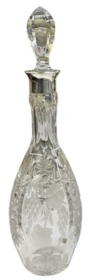 Lot 1135 - A modern 925 silver mounted crystal cut glass...