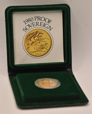 Lot 1533 - An Elizabeth II proof sovereign, 1980,...