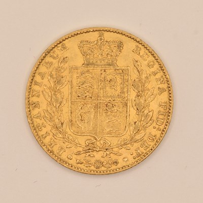 Lot 1531 - A Victoria full sovereign, 1847, young head,...
