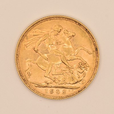Lot 1539 - An Edward VII full sovereign, 1902, Perth Mint.