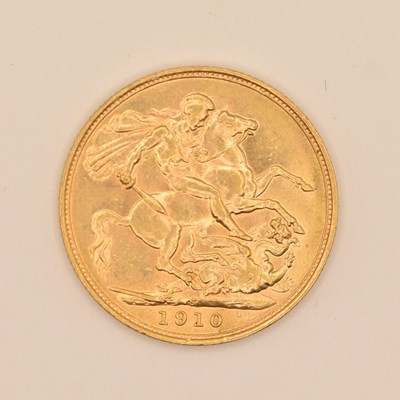 Lot 1540 - An Edward VII full sovereign, 1910, Sydney Mint.