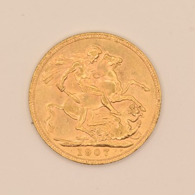 Lot 1542 - An Edward VII full sovereign, 1907.