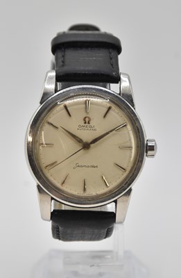 Lot 1636 - OMEGA; a gentleman's stainless steel Seamaster...
