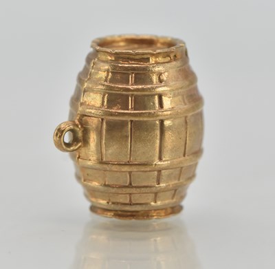 Lot 1403 - A 9ct yellow gold necklace pendant or charm in...