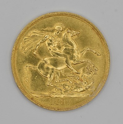 Lot 1529 - A Victoria double sovereign, 1887, Jubilee head.