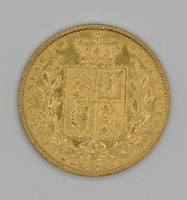 Lot 1530 - A Victoria full sovereign, 1852, young head,...