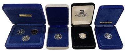 Lot 1574 - POBJOY MINT; a set of three 1979 silver Isle...