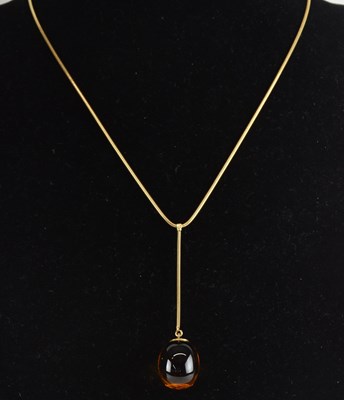 Lot 1431 - A stylish 18ct yellow gold coiled fine link...