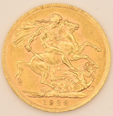 Lot 1544 - A George V full sovereign, 1928.