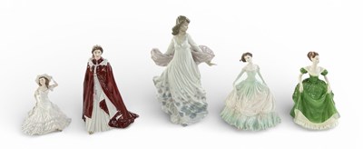 Lot 615 - LLADRÓ; a large porcelain figure of a lady...