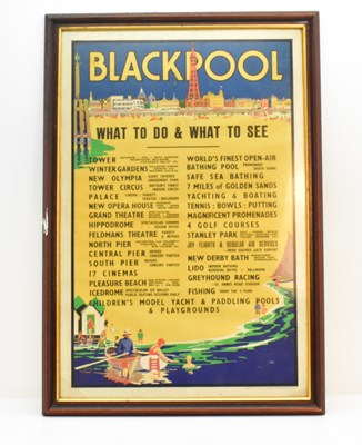 Lot 282 - An early 20th century Blackpool destination...
