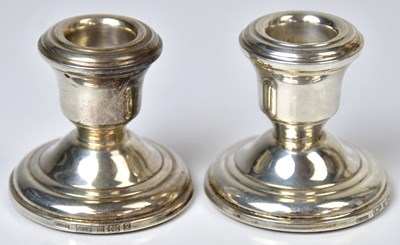 Lot 512 - A. J. POOLE; a pair of Elizabeth II hallmarked...