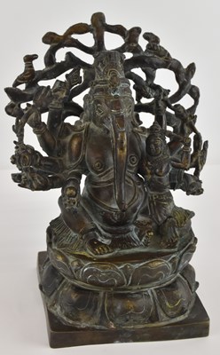 Lot 1032 - A late 19th/early 20th century Indian bronze...