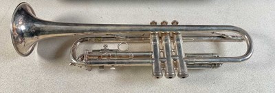 Lot 158 - OLDS & SONS OF LOS ANGELES; a trumpet, with case