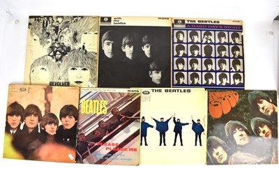 Lot 442 - THE BEATLES; seven UK albums comprising...