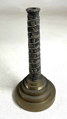 Lot 140 - A 19th century brass model of the Vendome...