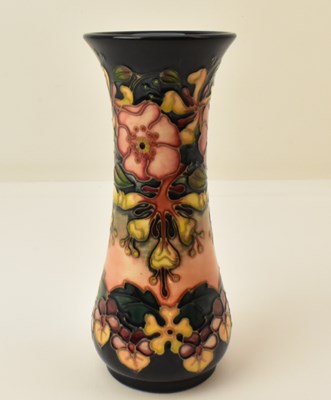 Lot 155 - MOORCROFT; an 'Oberon' pattern vase, designed...