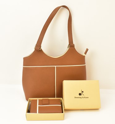 Lot 367 - DENNING & KANE, LONDON; a ladies' brown...