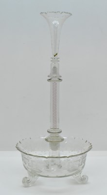 Lot 234 - A large Edwardian blown glass table...