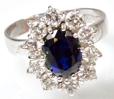 Lot 759 - BOODLE & DUNTHORNE; an 18ct white gold diamond...