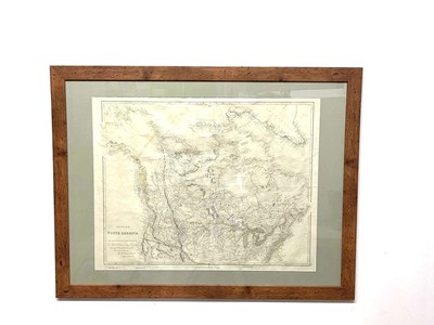 Lot 303 - AFTER J ARROWSMITH; a reproduced coloured map,...