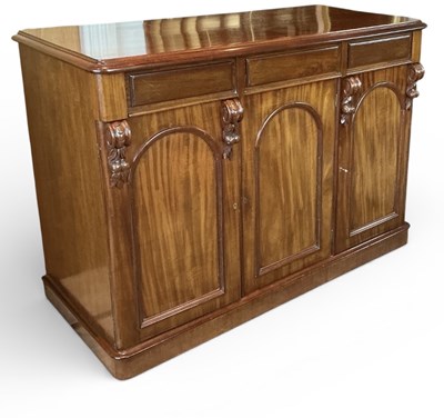 Lot 50 - A reproduction Victorian mahogany style...