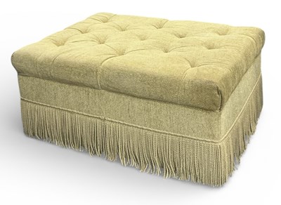 Lot 71 - A modern green chenille upholstered...