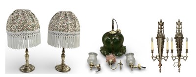 Lot 130 - A pair of modern classical style two branch...