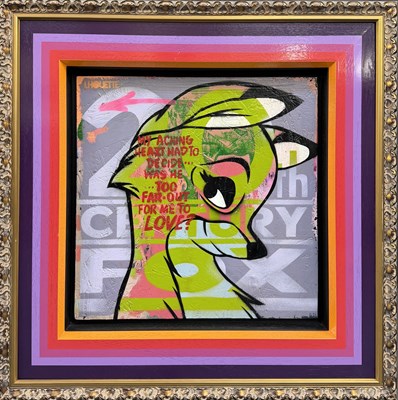 Lot 182 - LHOUETTE; oil and acrylic on board, '20th...