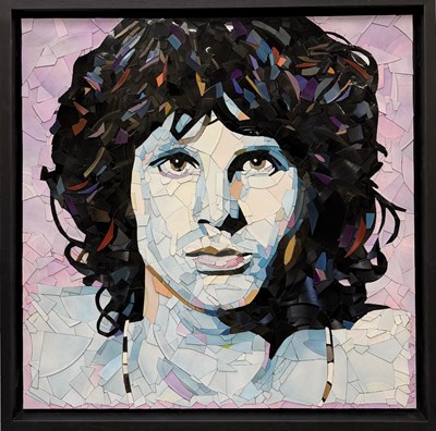 Lot 146 - ED CHAPMAN; an original mosaic, 'Jim Morrison',...