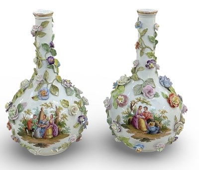 Lot 614 - A pair of late 19th/early 20th century...