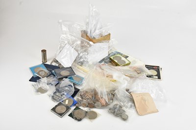 Lot 687 - A mixed collection of coins and bank notes,...