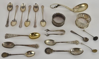 Lot 1040 - A set of six George V hallmarked silver coffee...
