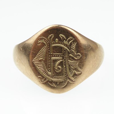 Lot 964 - A late 19th/early 20th century 9ct rose gold...