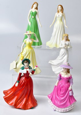 Lot 114 - ROYAL DOULTON; six figures, comprising two...