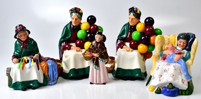 Lot 125 - ROYAL DOULTON; five figures, comprising two...