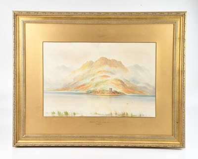 Lot 1767 - W BAKER; watercolour, 'Kilchurn Castle, Loch...