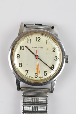 Lot 1106 - GARRARD; a gentleman's stainless steel...