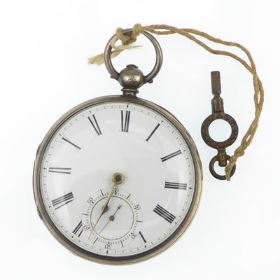 Lot 1085 - A hallmarked silver open face pocket watch,...