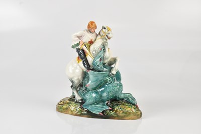 Lot 1446 - ROYAL DOULTON; a figure 'St George', HN2051,...