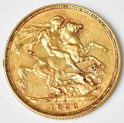 Lot 623 - A Victorian full sovereign, Jubilee head, 1892,...
