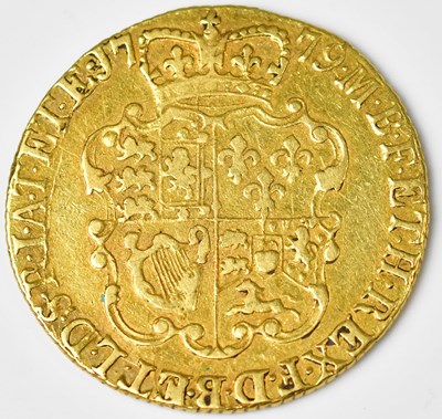 Lot 578 - A George III guinea, shield back, fourth head,...