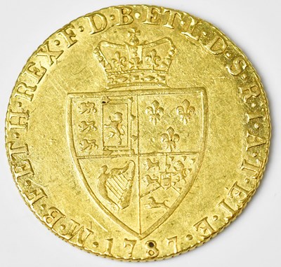 Lot 577 - A George II spade guinea, fifth head, 1787,...