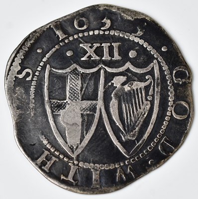 Lot 589 - A Commonwealth silver shilling, 1655, approx....